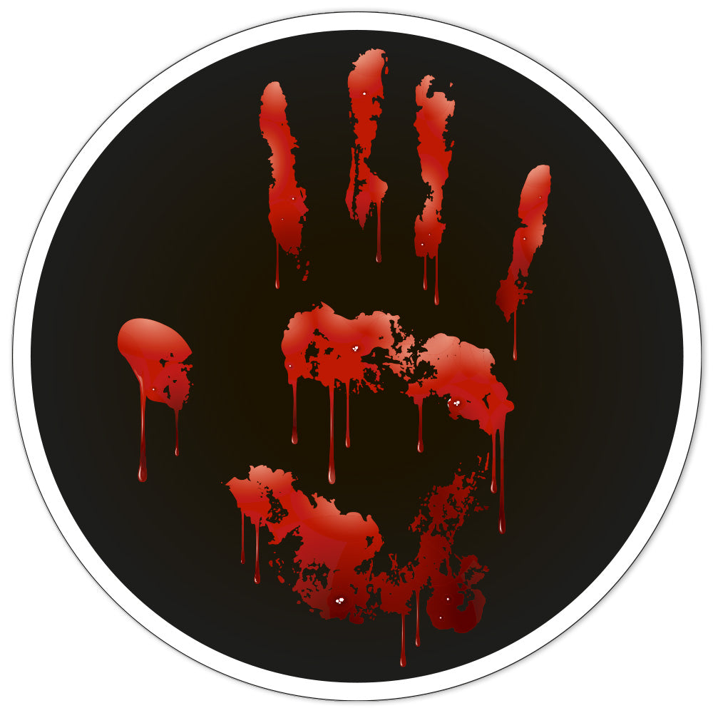 "Bloody hand" black