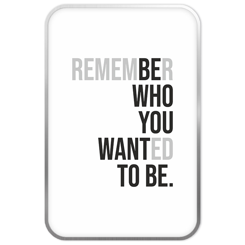 "Remember" white